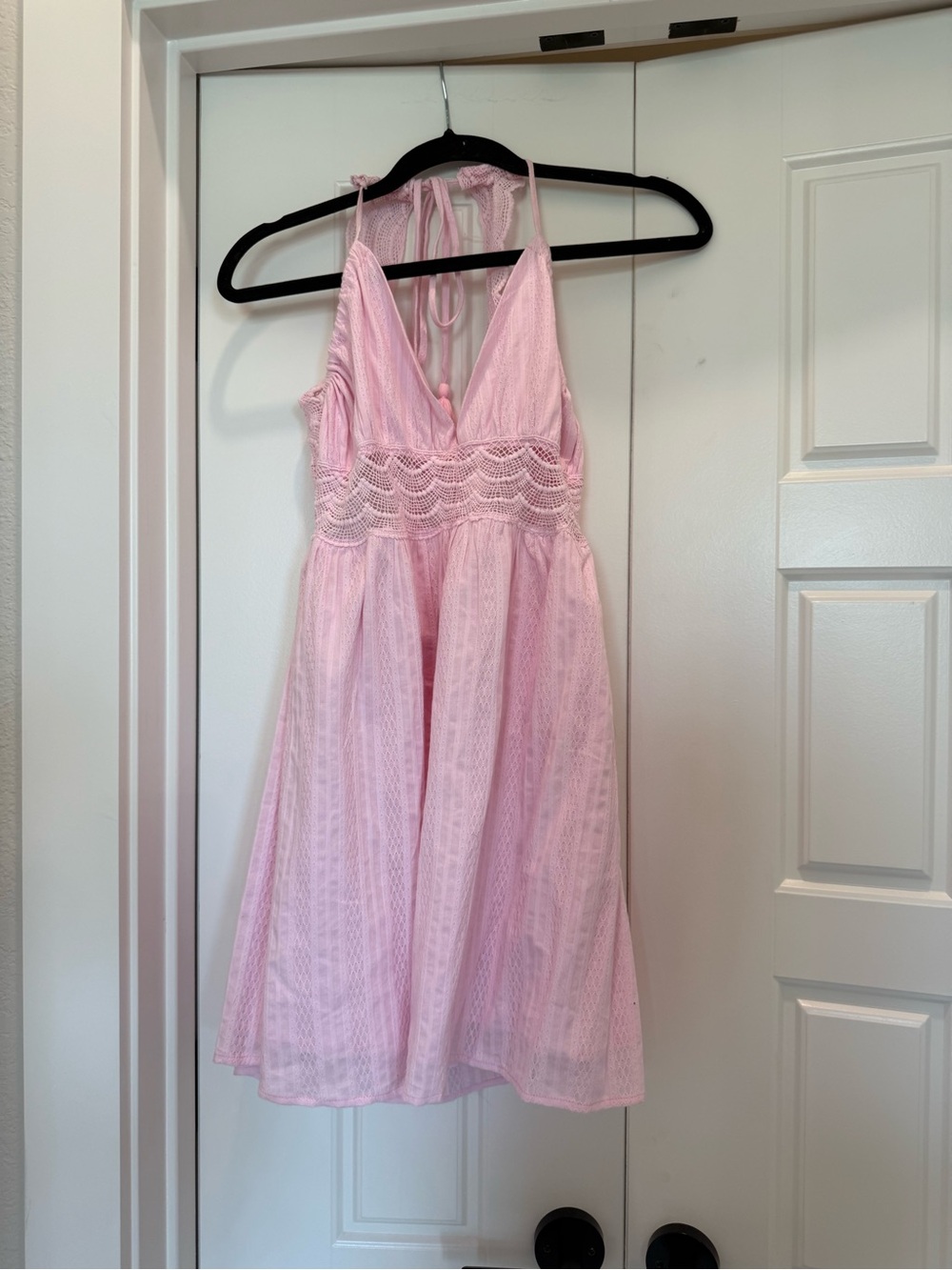 Pink mini dress